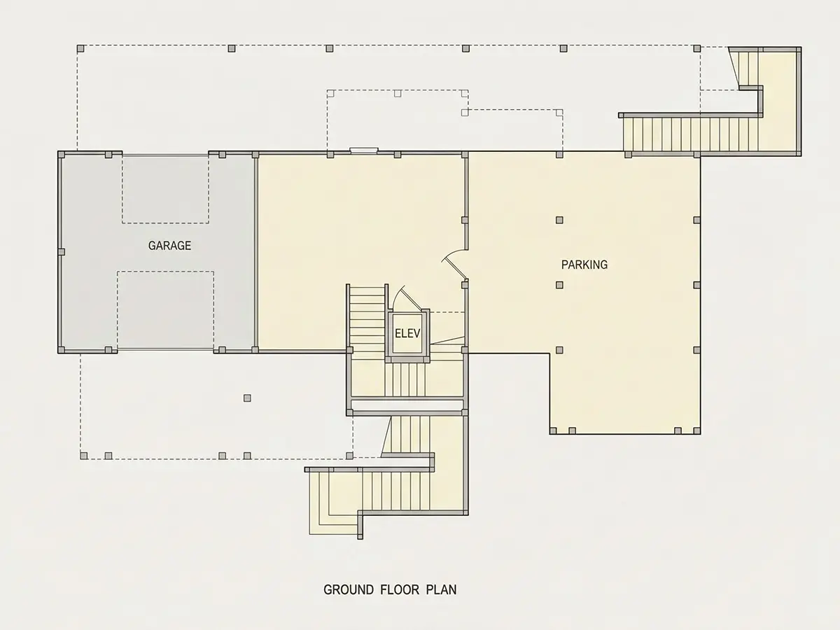 Pagrabs 8 – Trīsstāvu mājas projekts 341 m², 5 Guļamistabas — 96890R