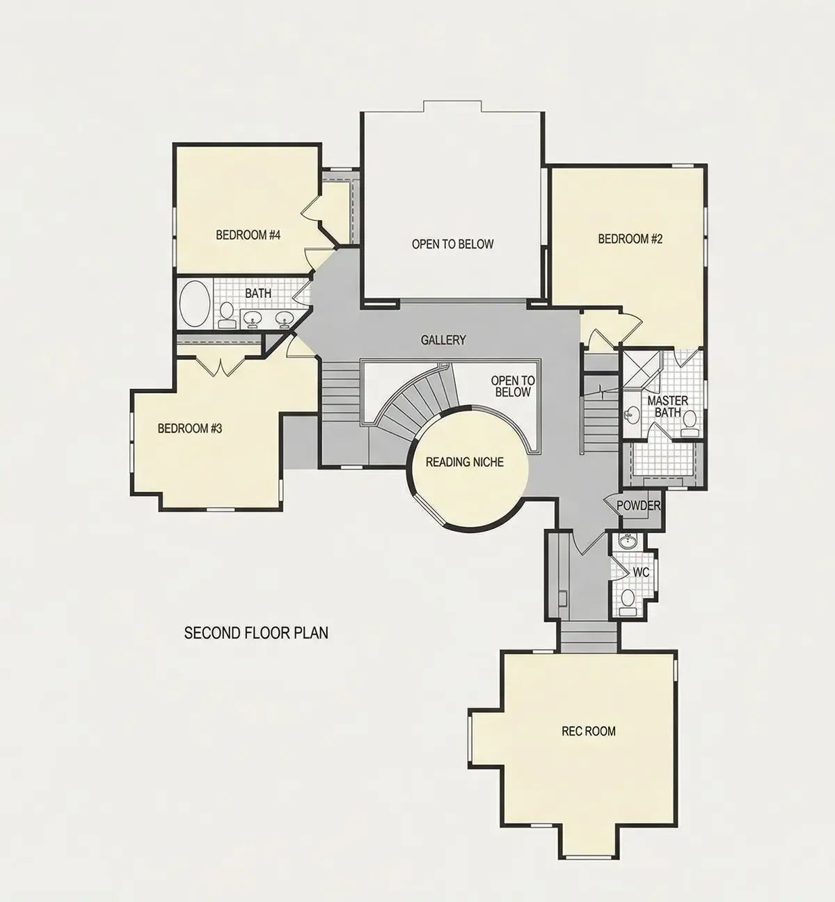 2. stāvs 23 – Divstāvu mājas projekts 399 m², 4 Guļamistabas — 88919R