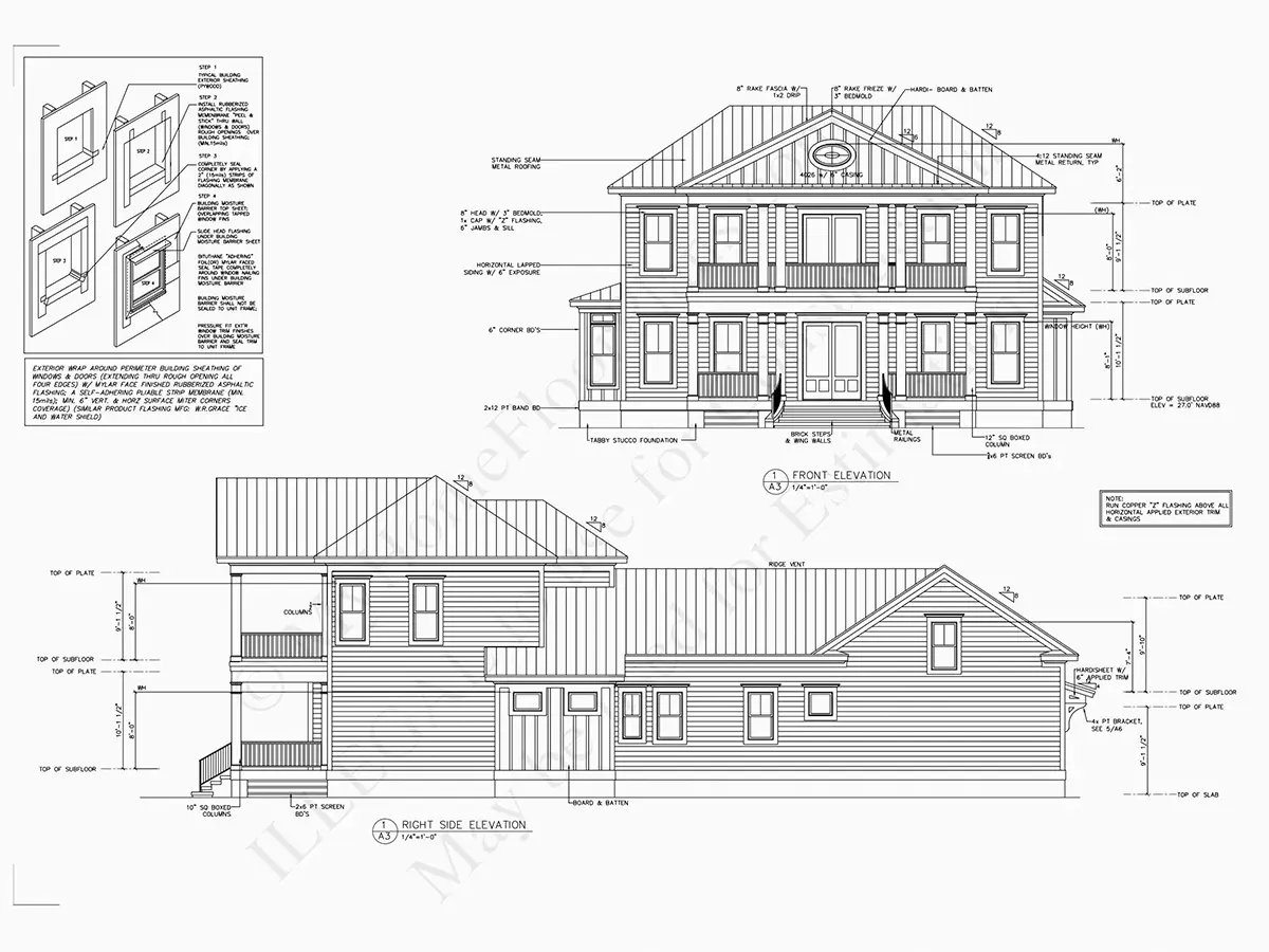 Fasādes 9 – Divstāvu mājas projekts 396 m², 3 Guļamistabas — 68310R