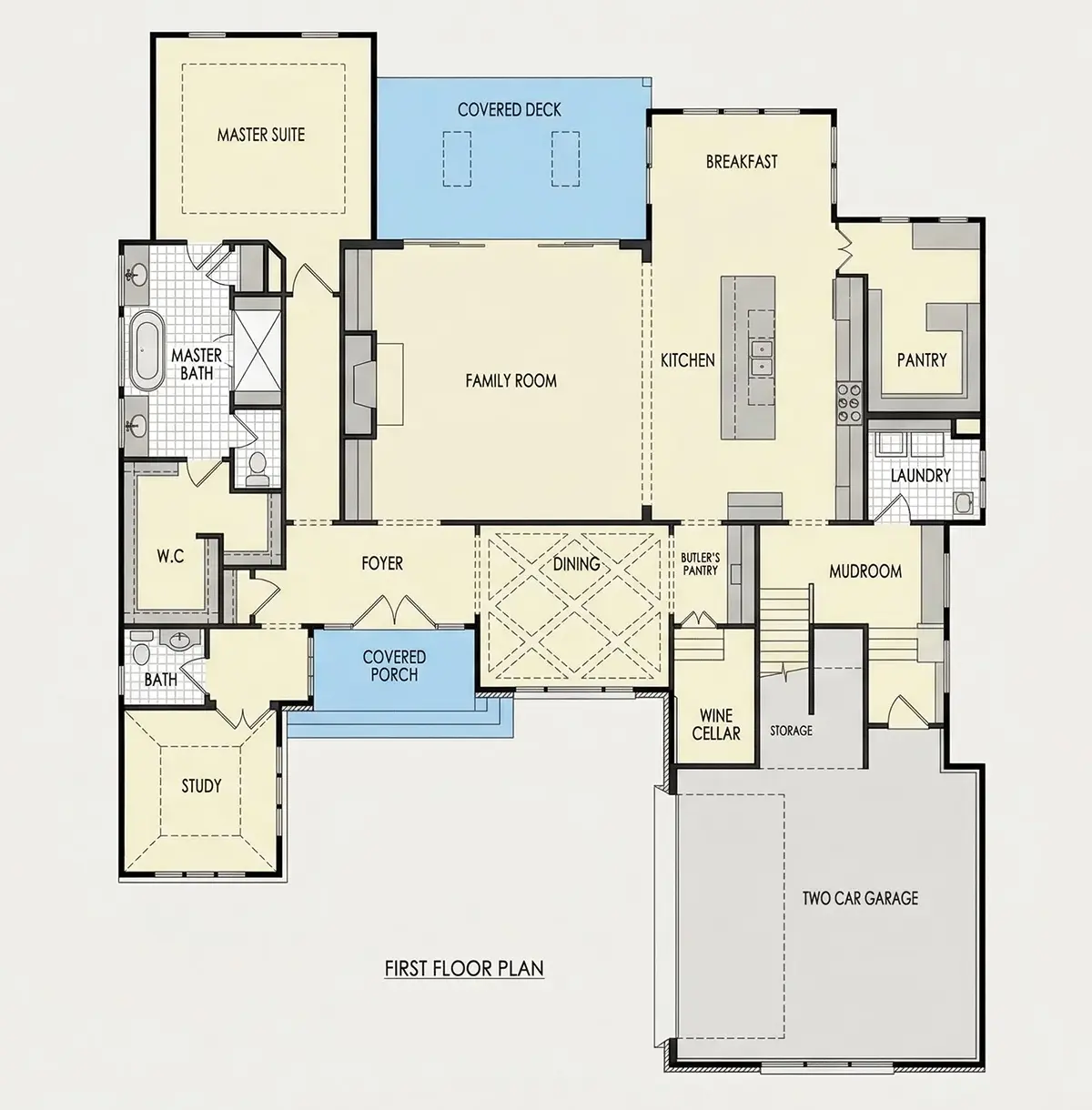 1. stāvs 21 – Mājas projekts ar mansardu 398 m², 4 Guļamistabas — 43606R