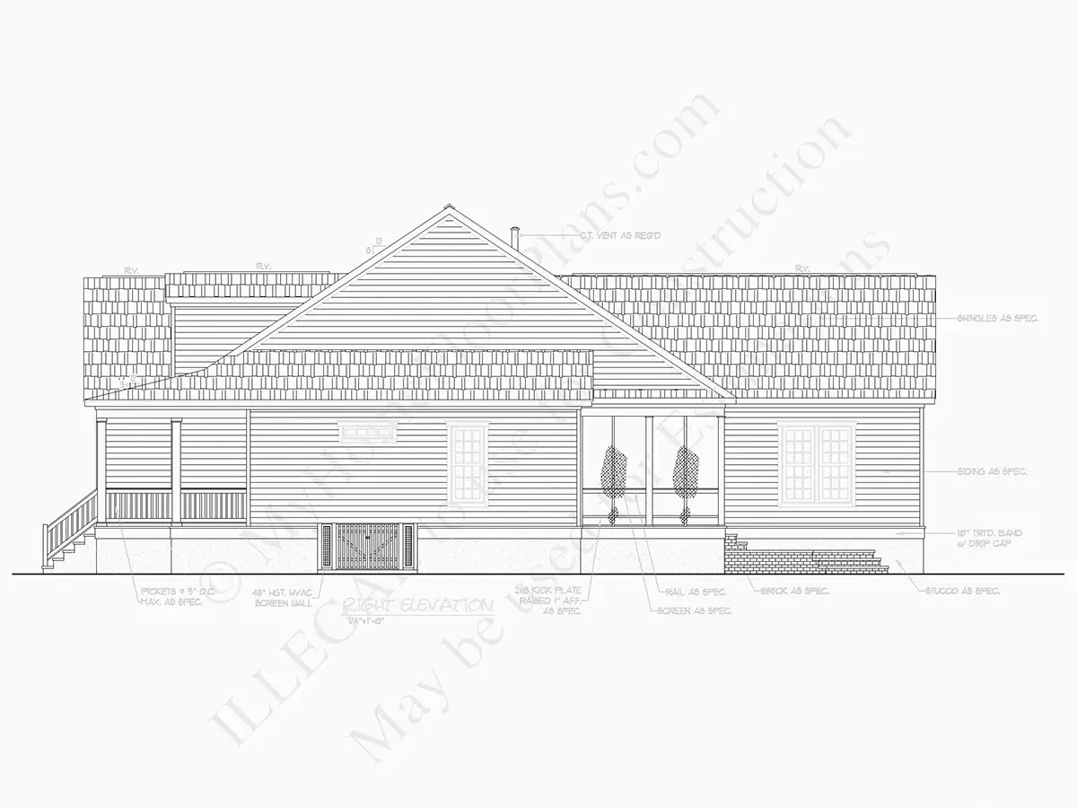 Fasādes 10 – Mājas projekts ar mansardu 283 m², 2 Guļamistabas — 79515R