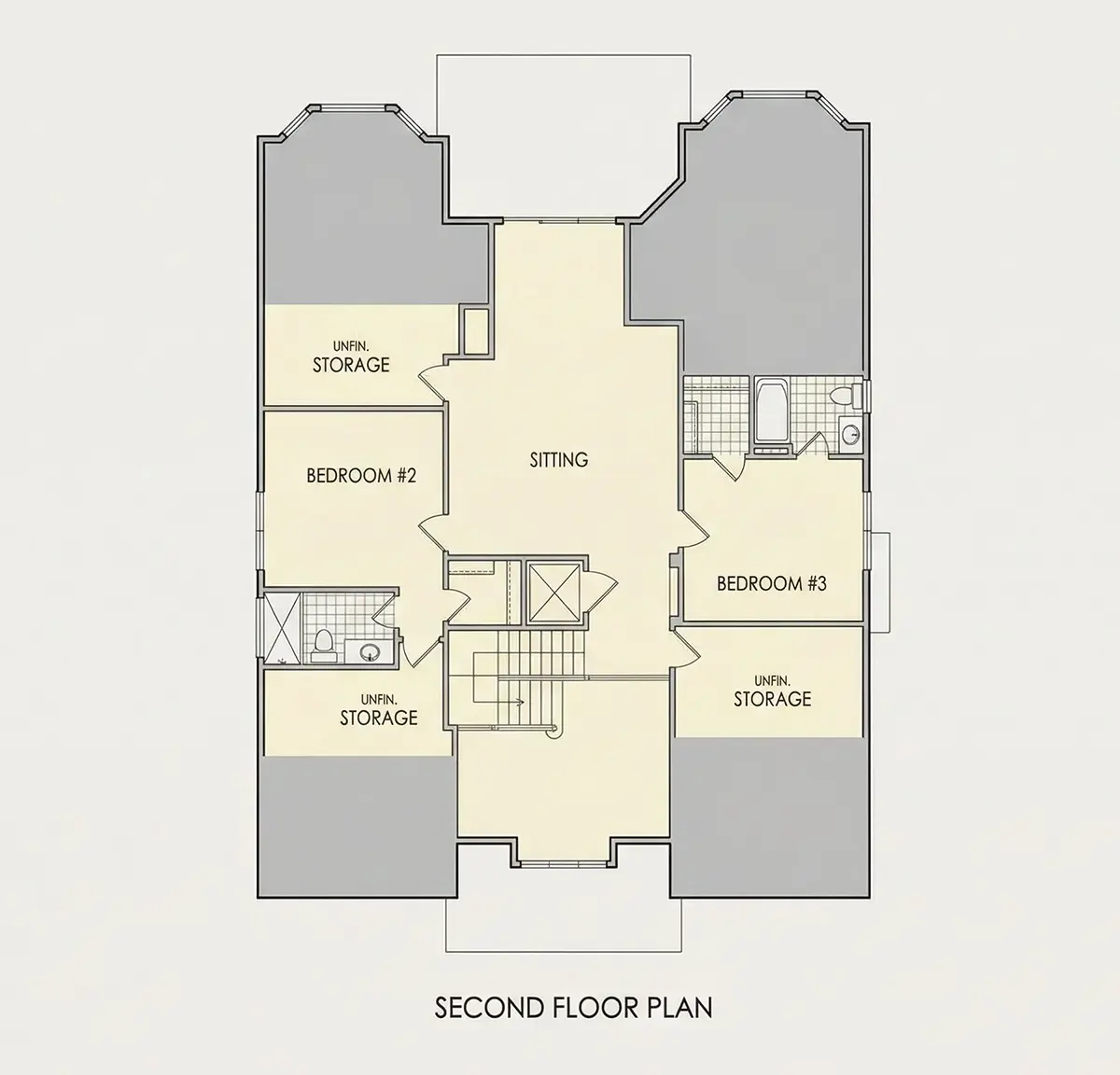 2. stāvs 19 – Mājas projekts ar mansardu 422 m², 4 Guļamistabas — 24814R