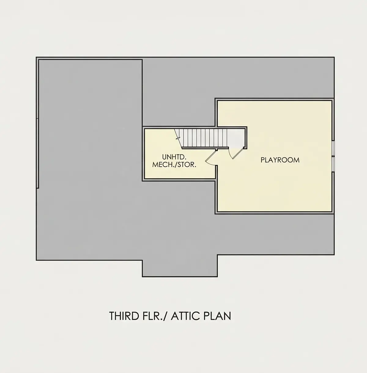 3. stāvs 24 – Divstāvu mājas projekts 372 m², 4 Guļamistabas — 76809R