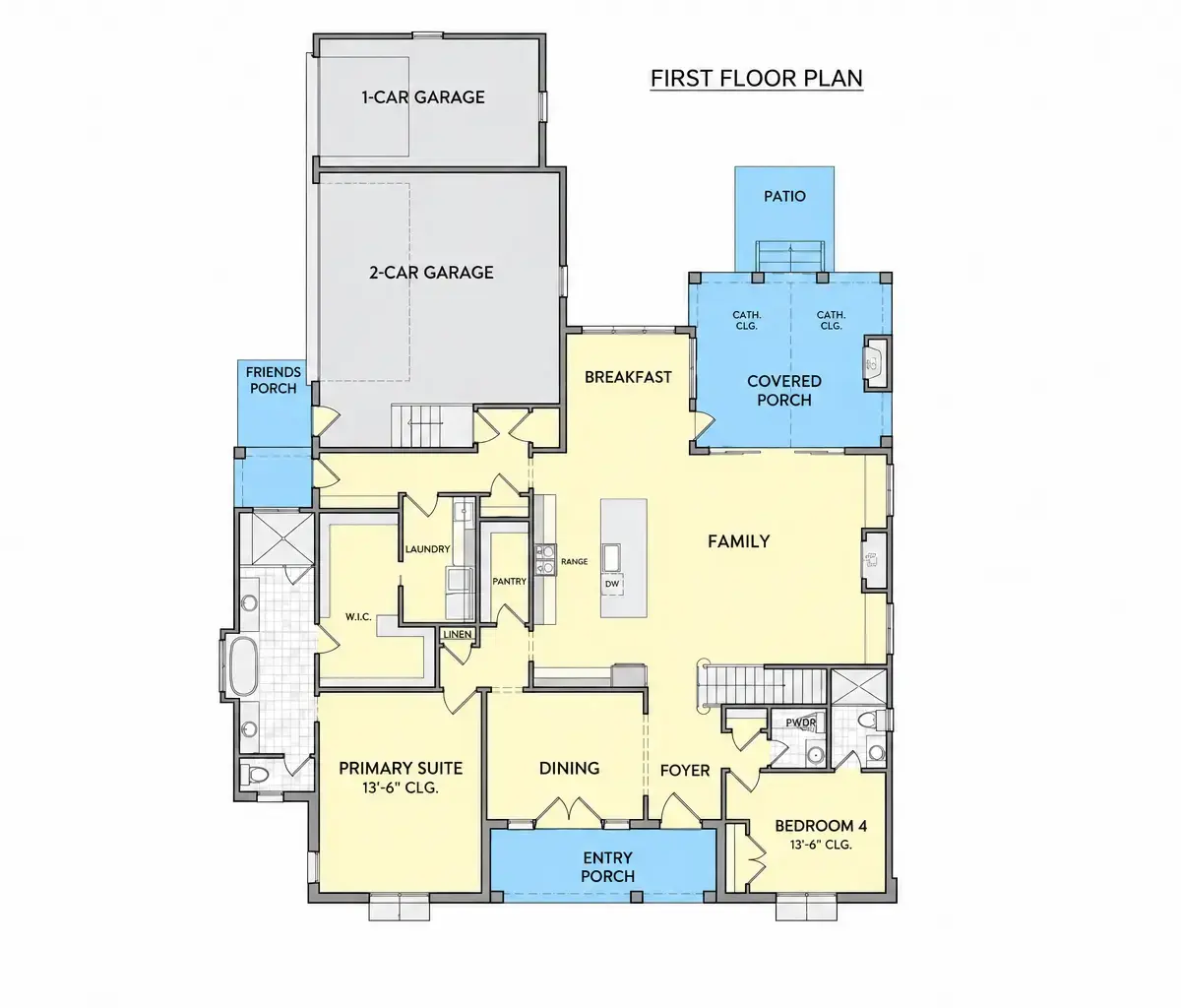 1. stāvs 24 – Divstāvu mājas projekts 351 m², 4 Guļamistabas — 93928R