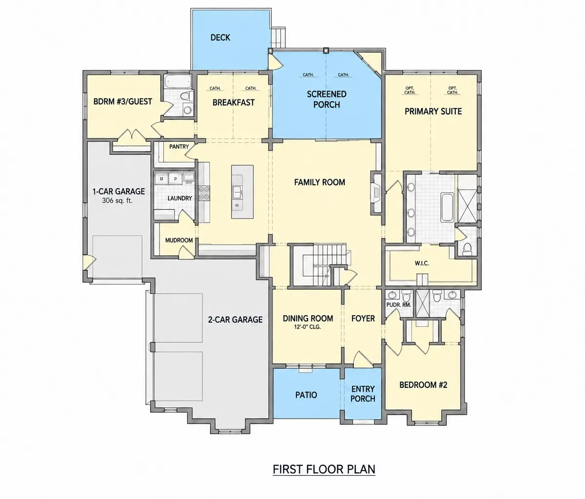 1. stāvs 20 – Divstāvu mājas projekts 360 m², 5 Guļamistabas — 82075R