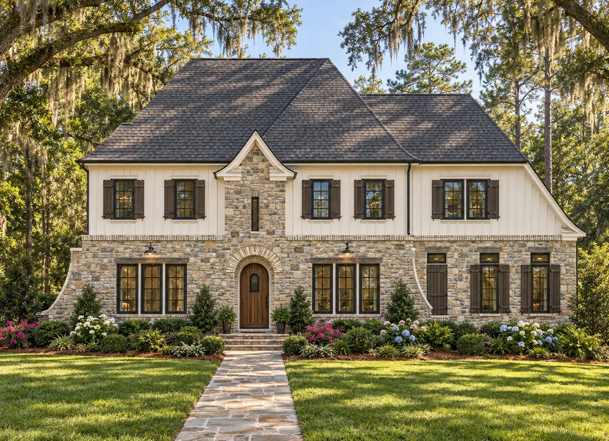 Galvenie attēli 2 – Divstāvu mājas projekts 433 m², 4 Guļamistabas — 51188R