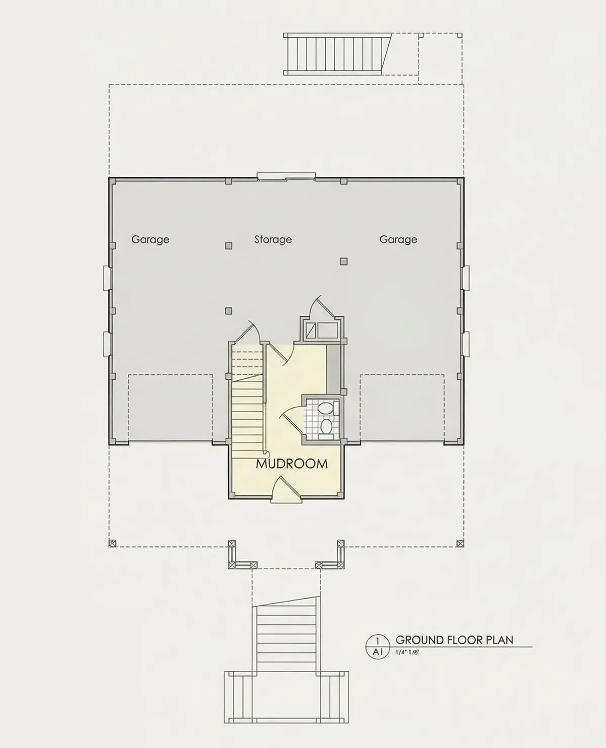 Pagrabs 7 – Trīsstāvu mājas projekts 249 m², 4 Guļamistabas — 53827R
