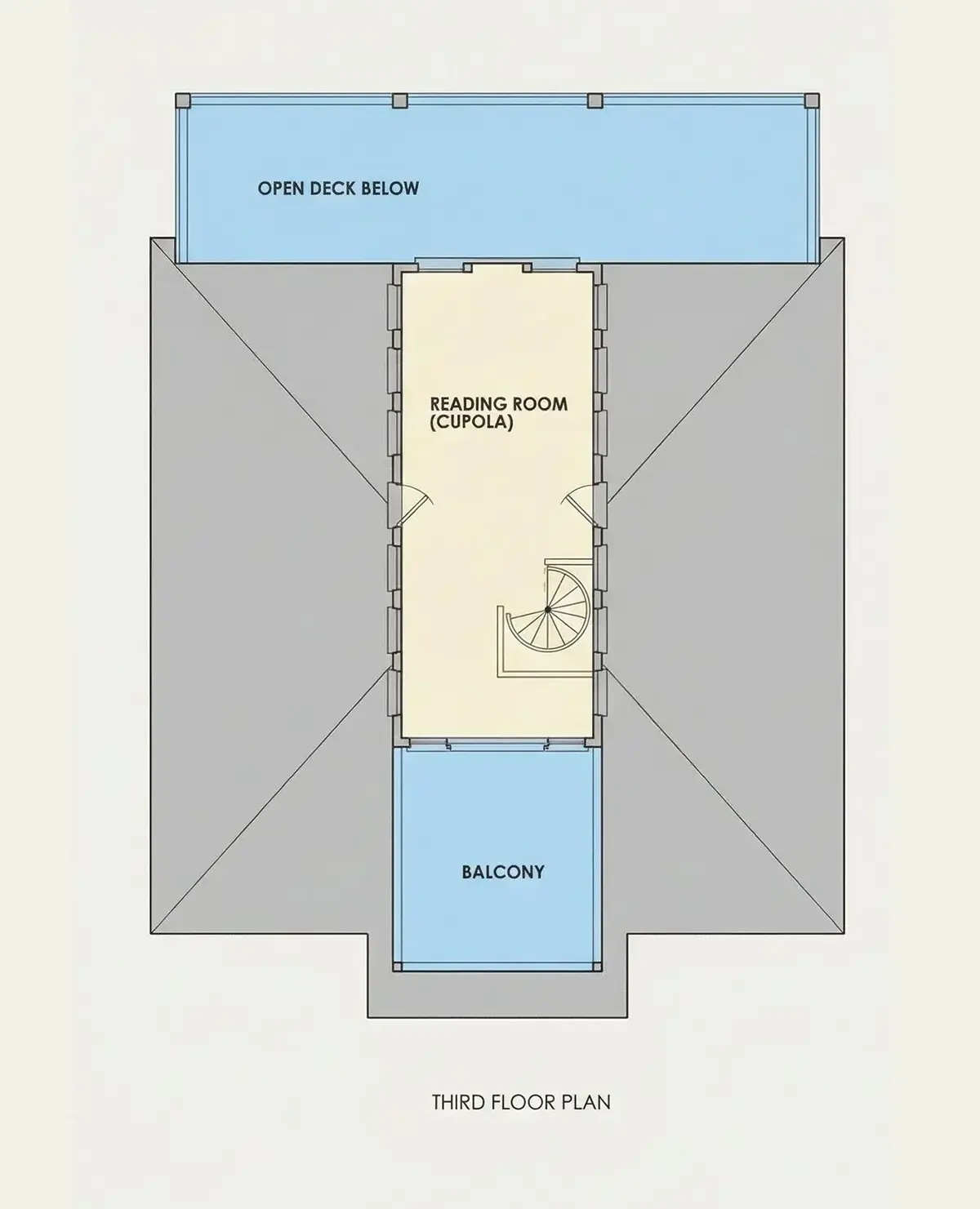 3. stāvs 10 – Trīsstāvu mājas projekts 249 m², 4 Guļamistabas — 53827R