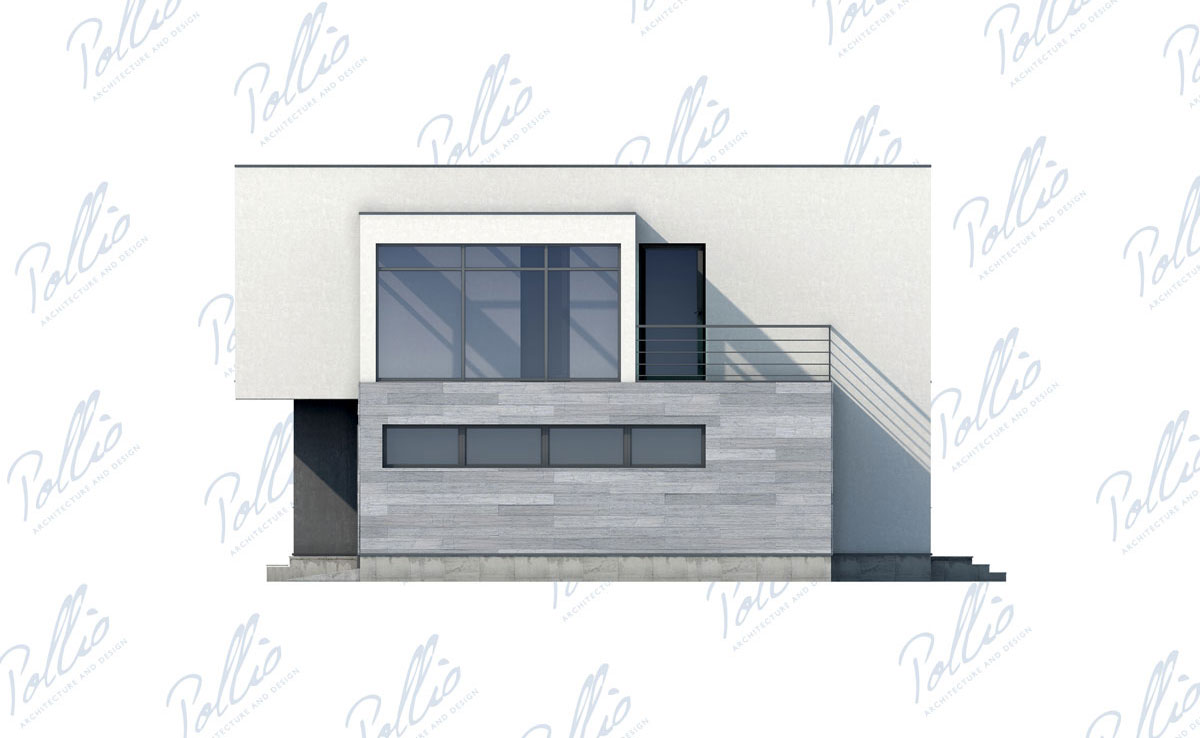 Divstāvu mājas projekts 263 m²: 3 Guļamistabas, Darba istaba, 3 Vannasistabas, Atvērta virtuve, Garāža