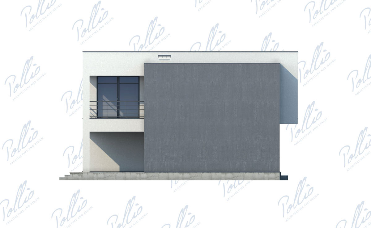 Divstāvu mājas projekts 263 m²: 3 Guļamistabas, Darba istaba, 3 Vannasistabas, Atvērta virtuve, Garāža