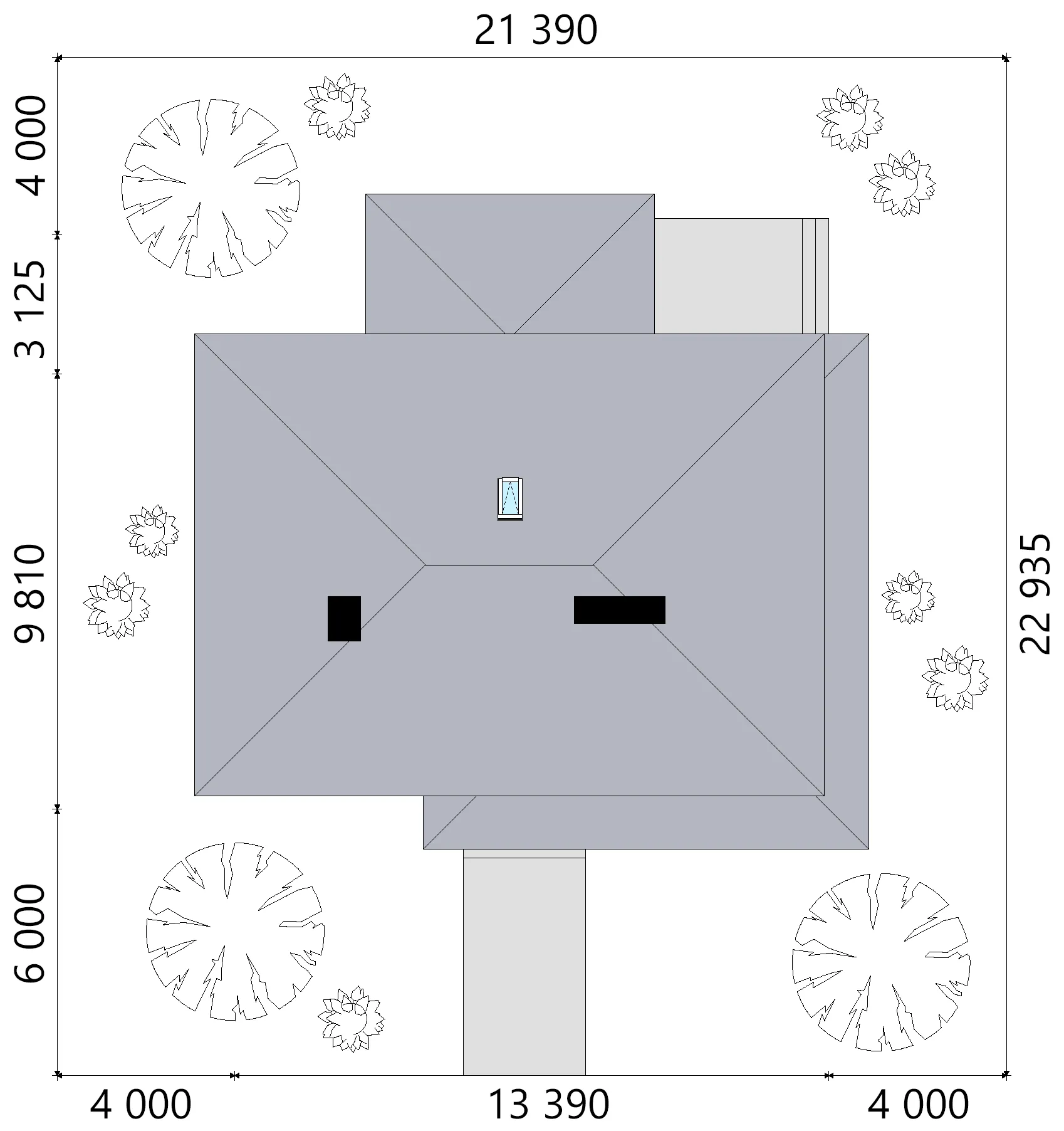 Divstāvu mājas projekts 185 m²: 3 Guļamistabas, 3 Vannasistabas, bez Garāžas