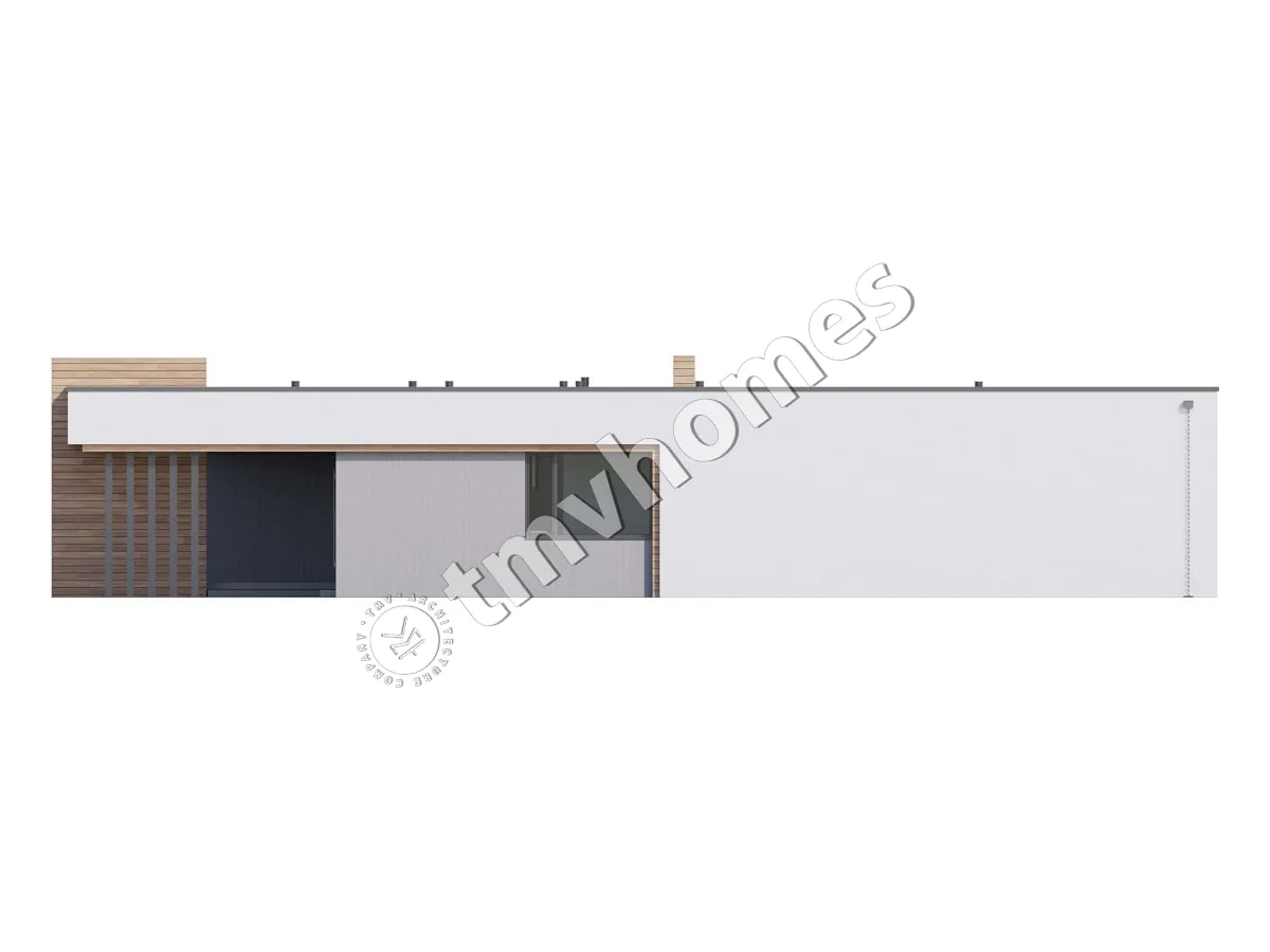 Vienstāva mājas projekts 243 m²: 4 Guļamistabas, 5 Vannasistabas, Atvērta virtuve, bez Garāžas