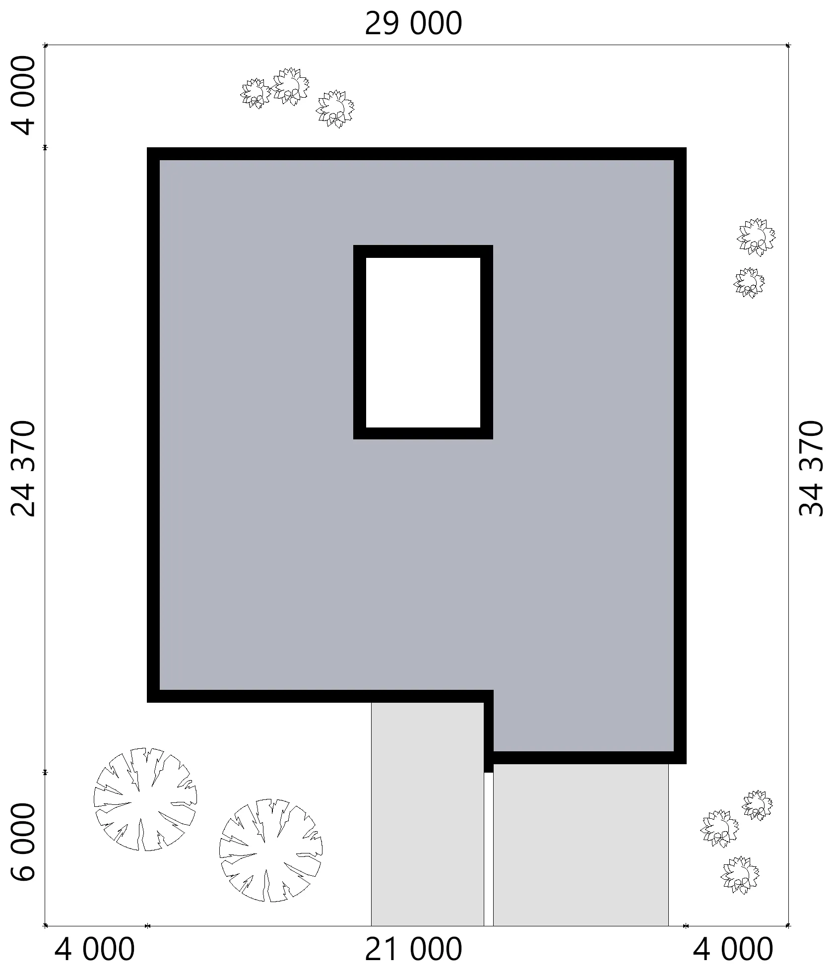Vienstāva mājas projekts 243 m²: 4 Guļamistabas, 5 Vannasistabas, Atvērta virtuve, bez Garāžas