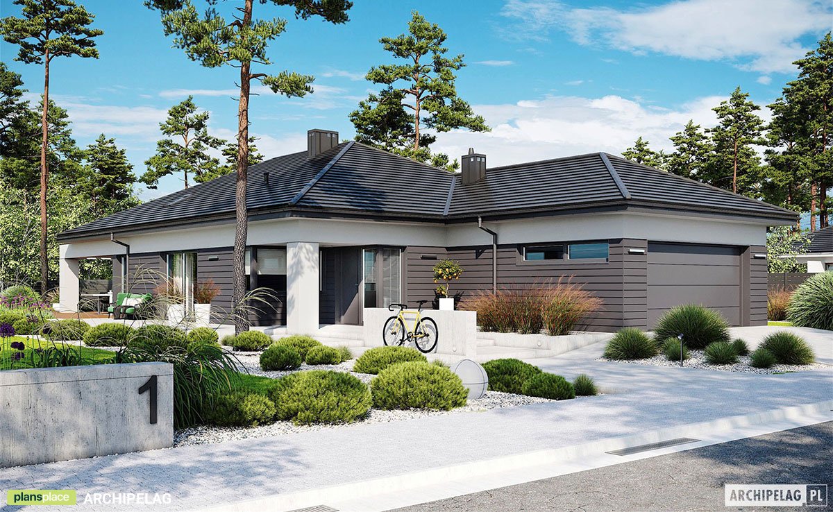 Narrow Lot House Plan with 4 Beds, 2.5 Baths and 2 Car Garage