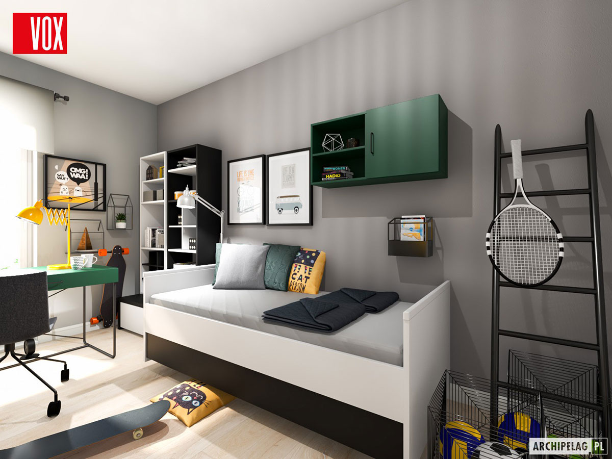 Narrow Lot House Plan with 4 Beds, 2.5 Baths and 2 Car Garage