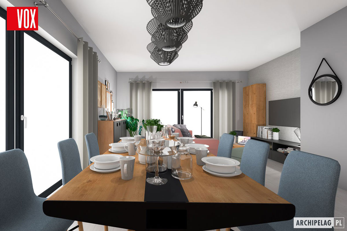 1-Story European House Plan with 3 Bedrooms and 1.5 Baths 