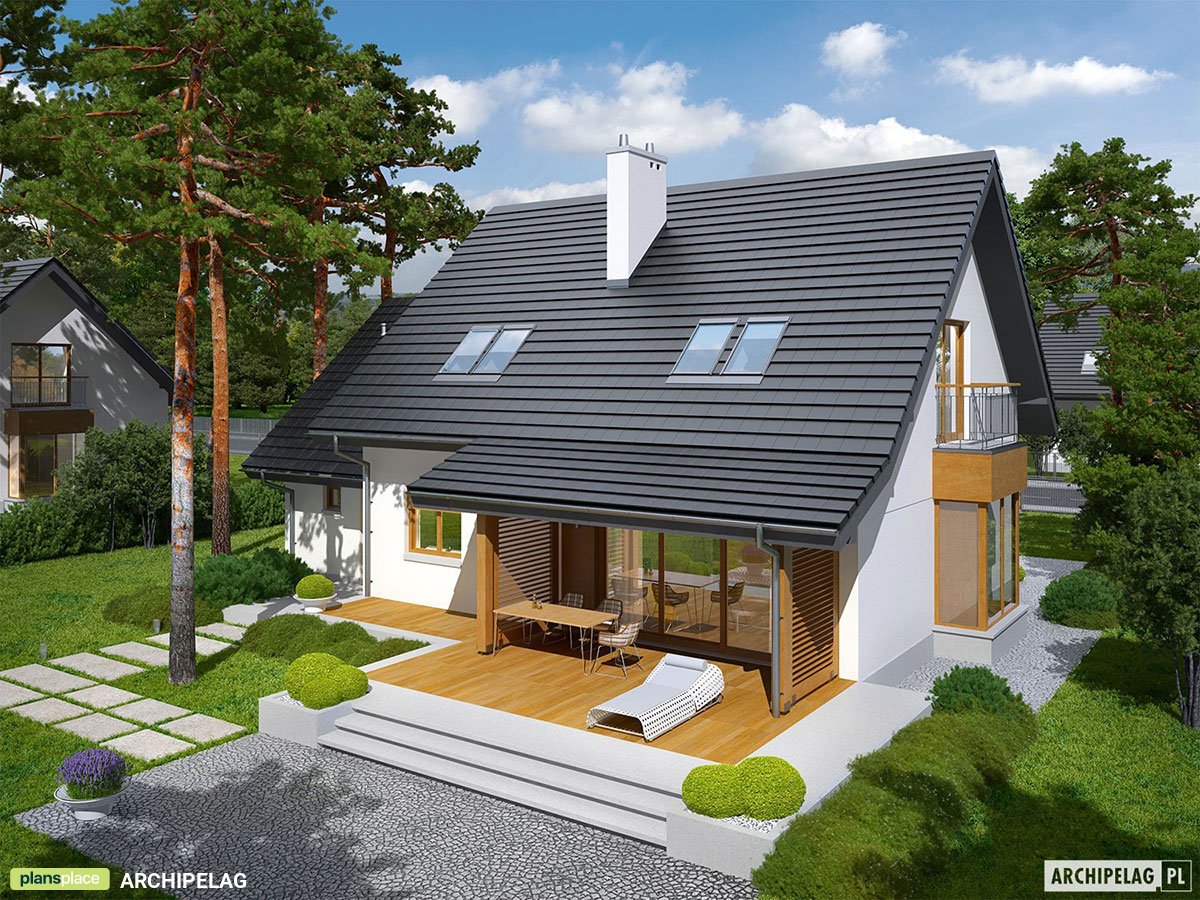 Two Story House Plan with Optional Bonus Room and Home Office