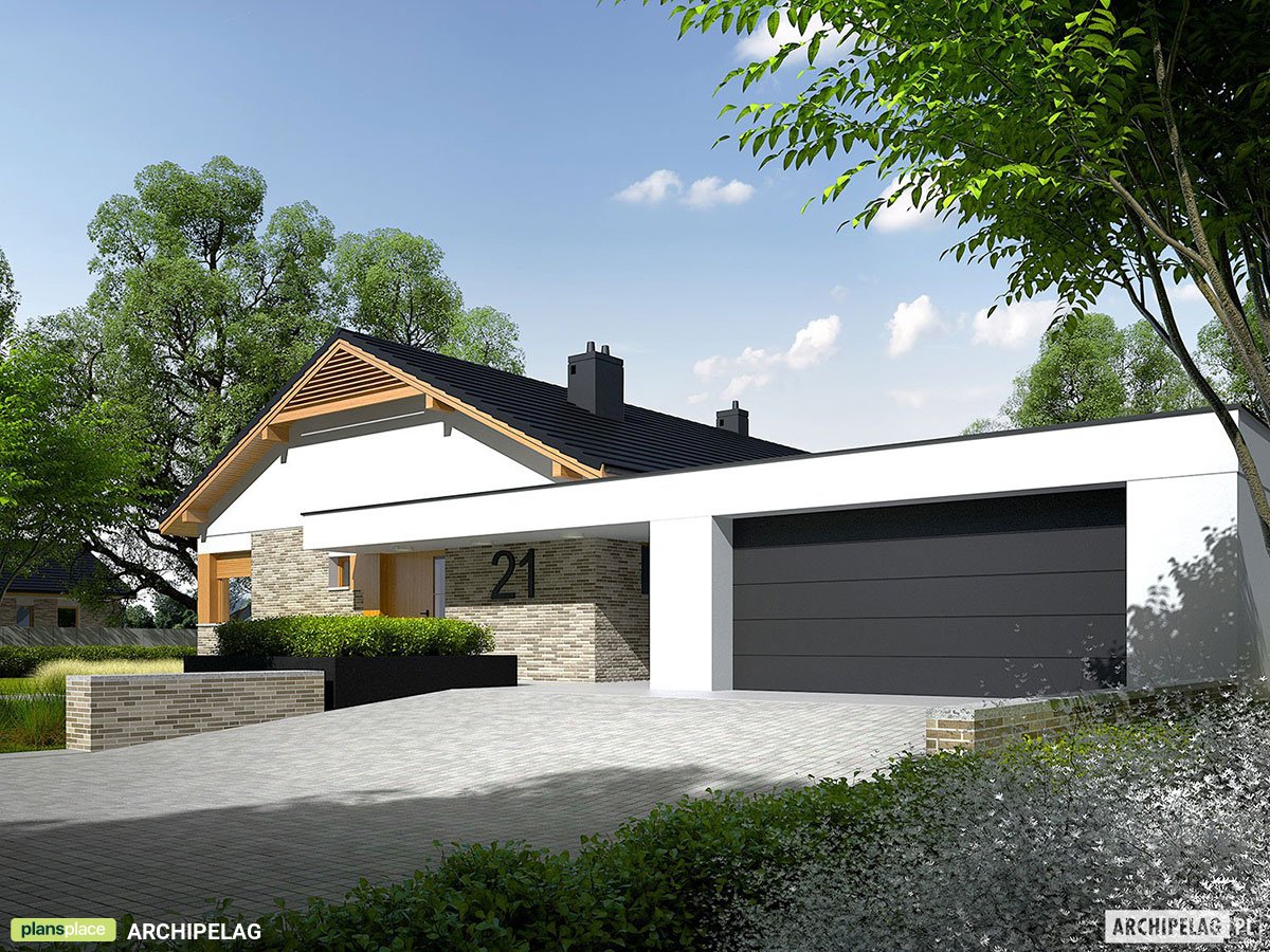 House Plan with Detached Garage and Fireplace in Master Bedroom