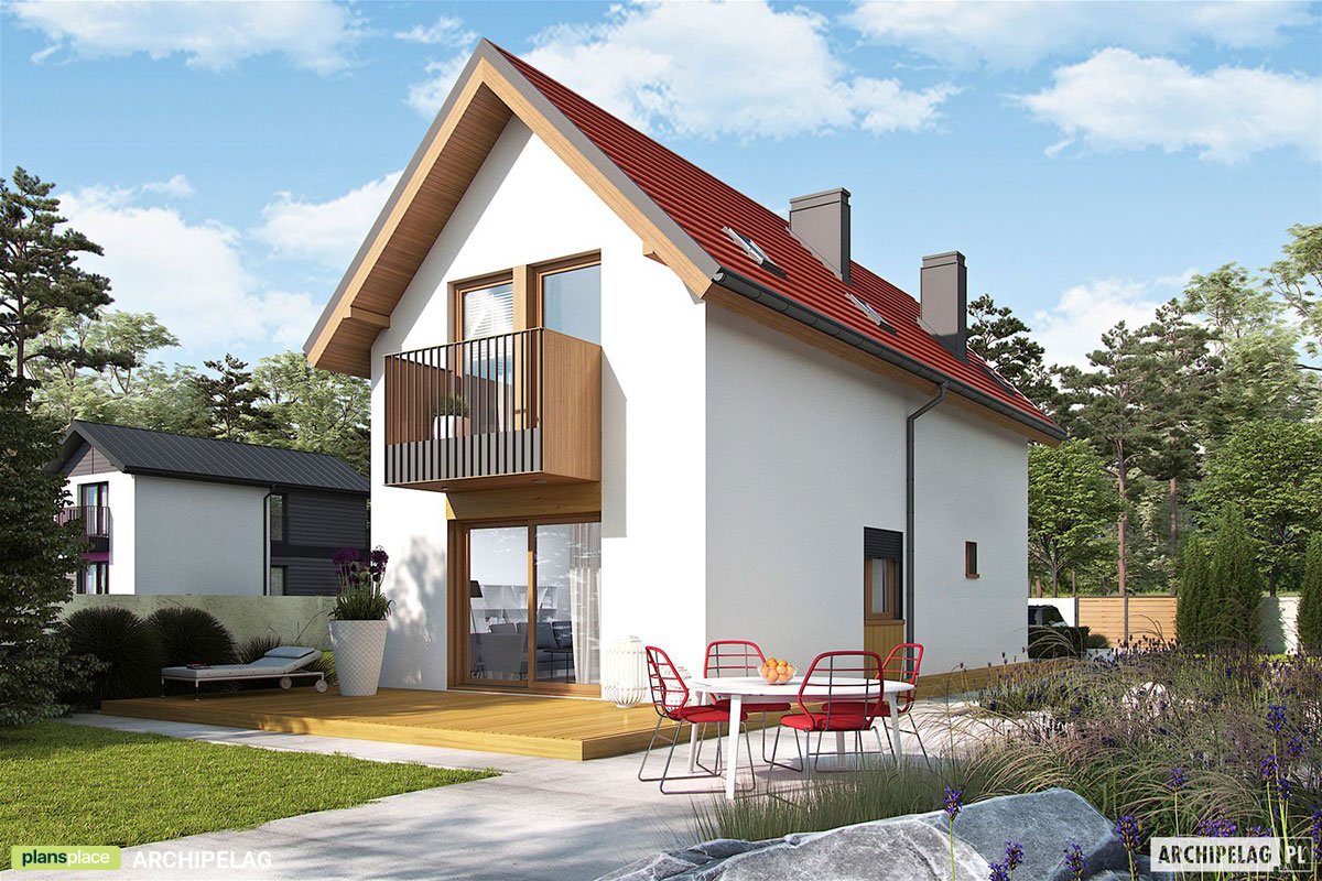 1000 Sq Ft Narrow Lot House Plan with Closed Floor Plan