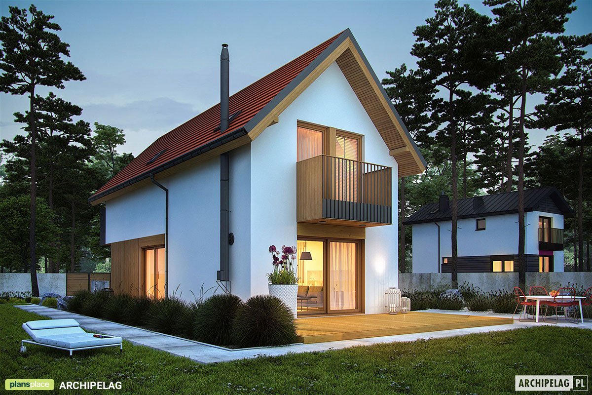 1000 Sq Ft Narrow Lot House Plan with Closed Floor Plan