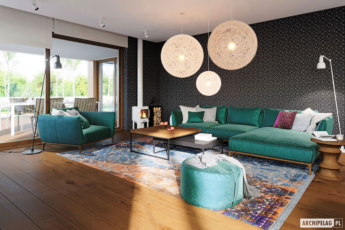 Single Story House Plan with Open Floor Plan and 2-Car Garage