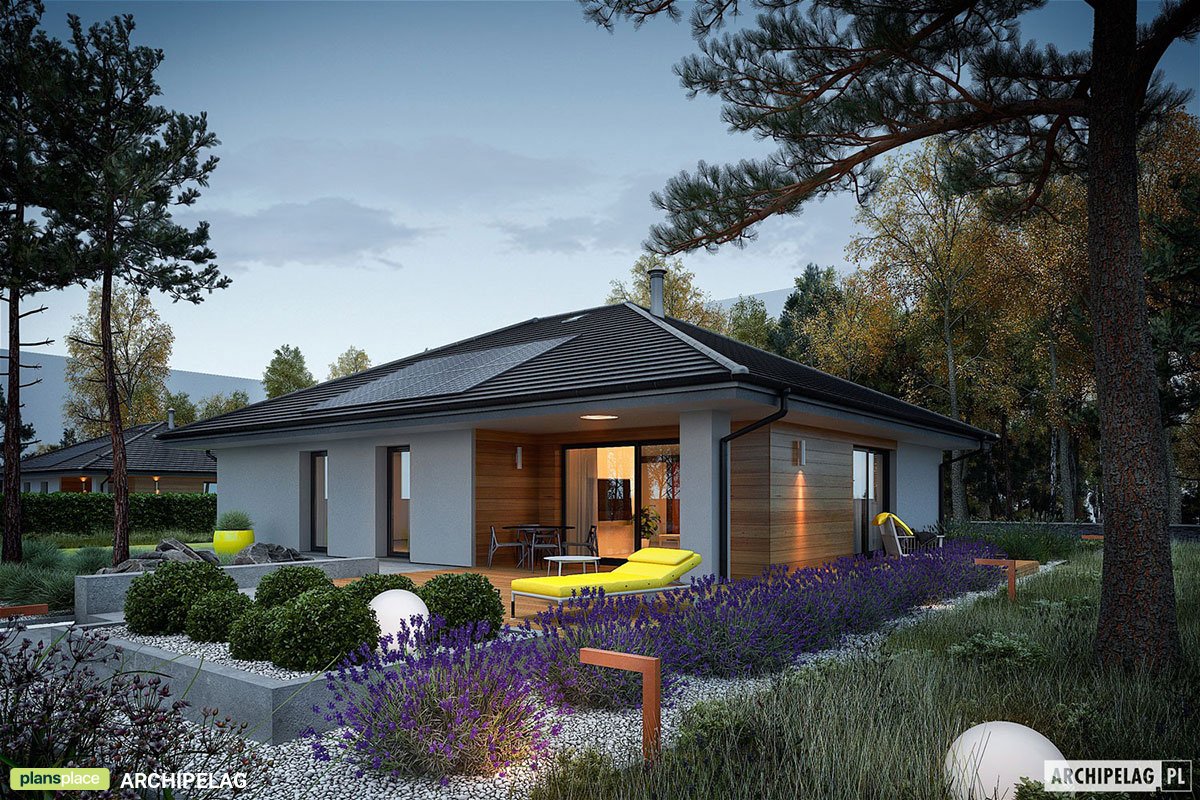 1300 Sq Ft European House Plan with 3 Beds and Open Floor Plan