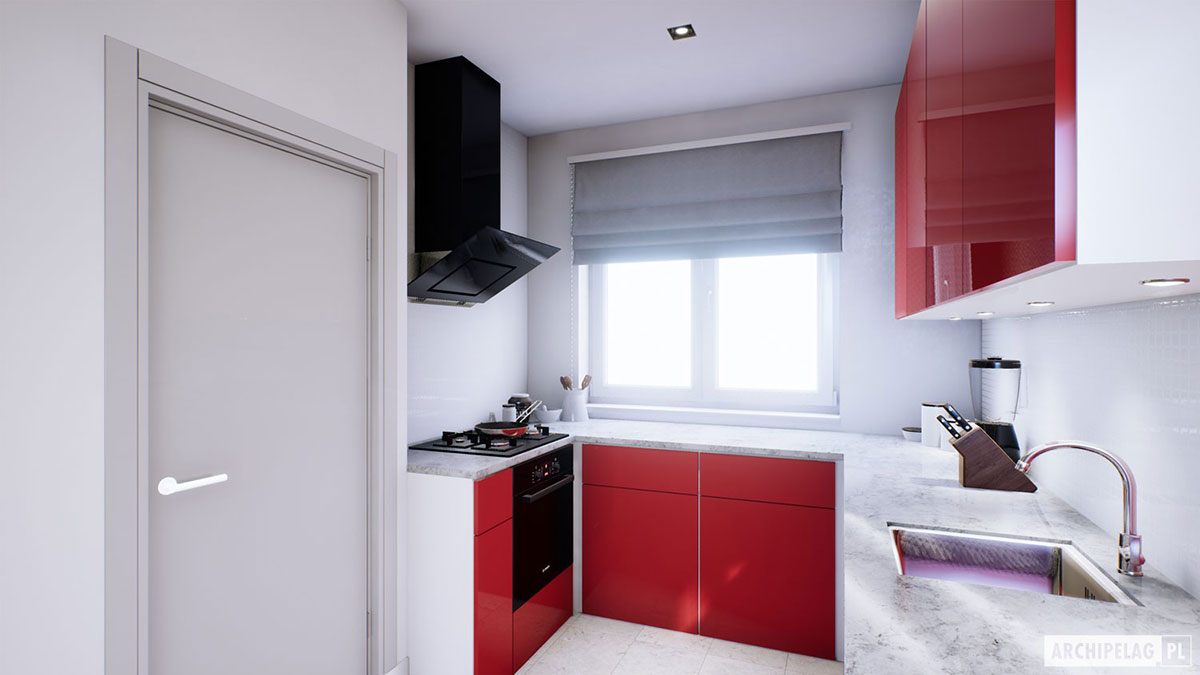 3-Bed, 900 Sq Ft European Gable Roof House Plan with Fireplace