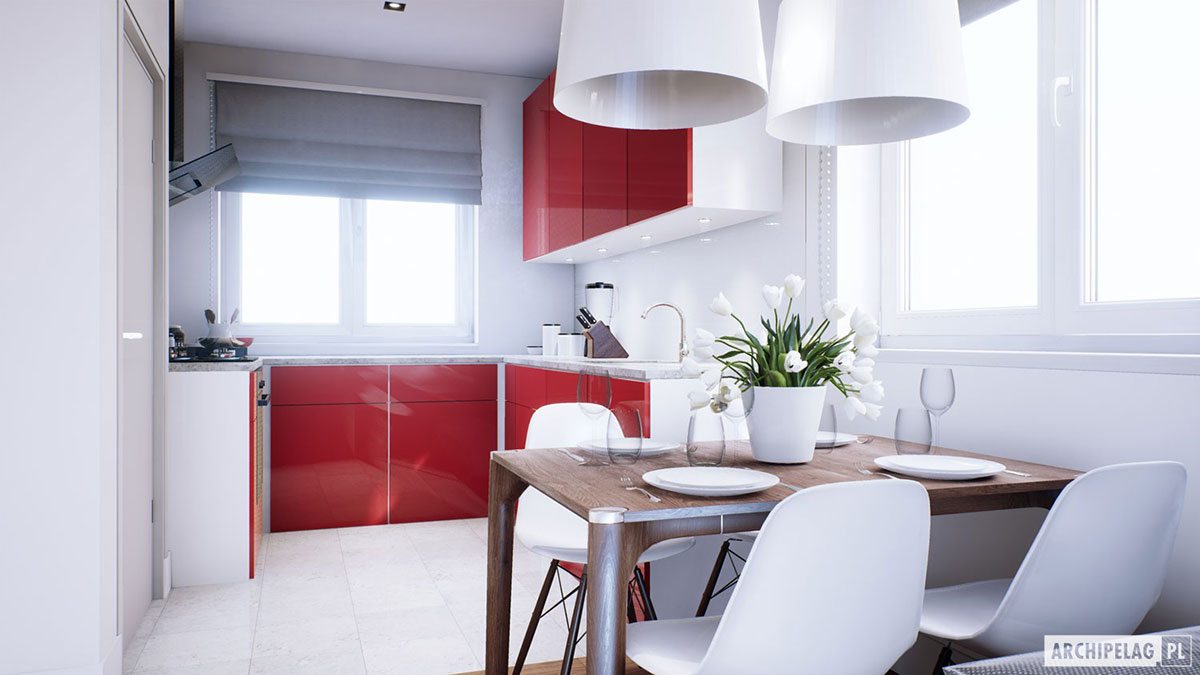 Vienstāva mājas projekts 85 m²: 3 Guļamistabas, 2 Vannasistabas, Atvērta virtuve, bez Garāžas