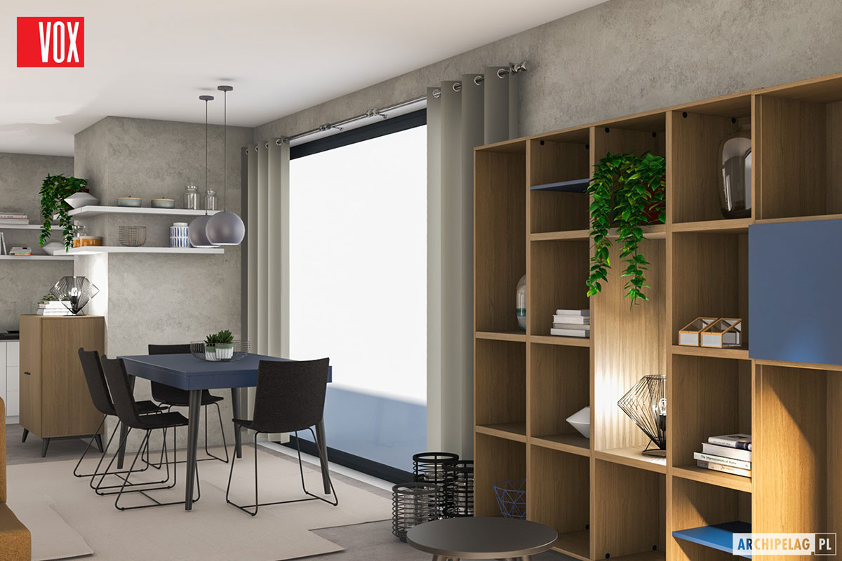 1300 Sq Ft Flat Roof House Plan with 1-Car Garage and 3 Beds