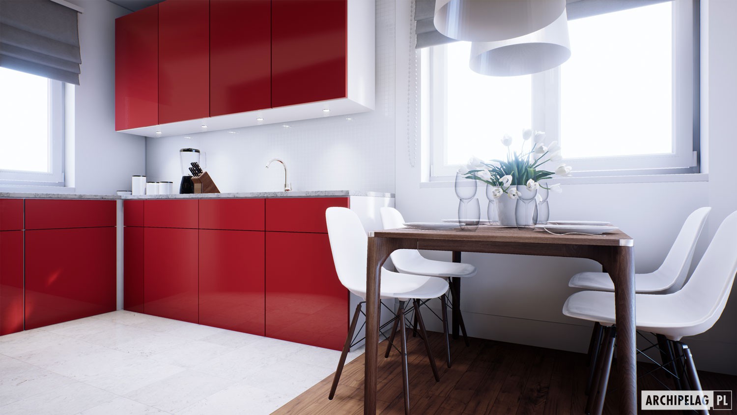 3-Bedroom, 915 Sq Ft Modern House Plan with Walk-in Pantry