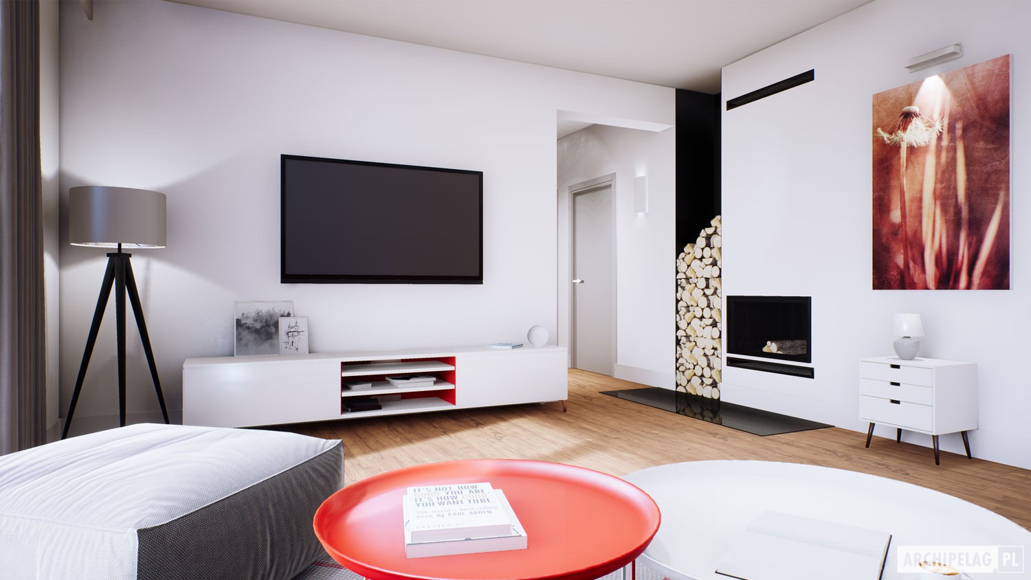 Vienstāva mājas projekts 85 m²: 3 Guļamistabas, 2 Vannasistabas, Atvērta virtuve, bez Garāžas