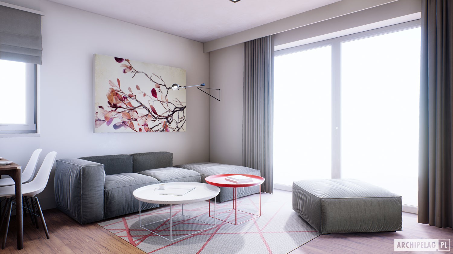 Vienstāva mājas projekts 85 m²: 3 Guļamistabas, 2 Vannasistabas, Atvērta virtuve, bez Garāžas