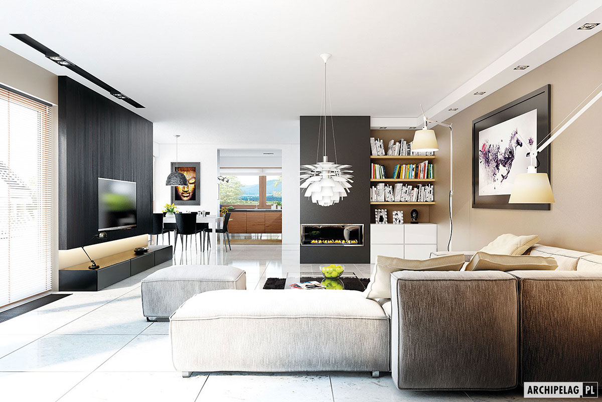Vienstāva mājas projekts 170 m²: 3 Guļamistabas, 2 Vannasistabas, Garāža