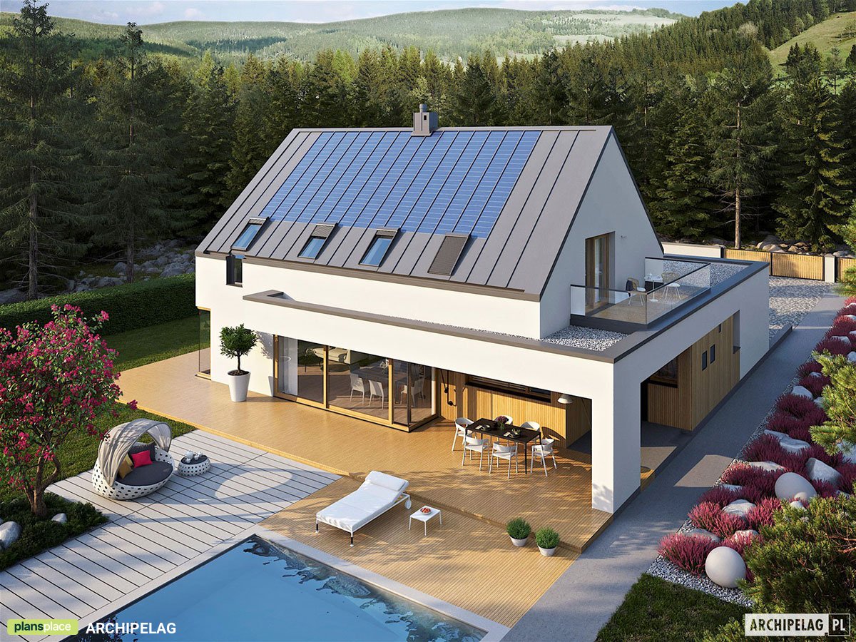 Barn Style House with Open Floor Plan and Home Office