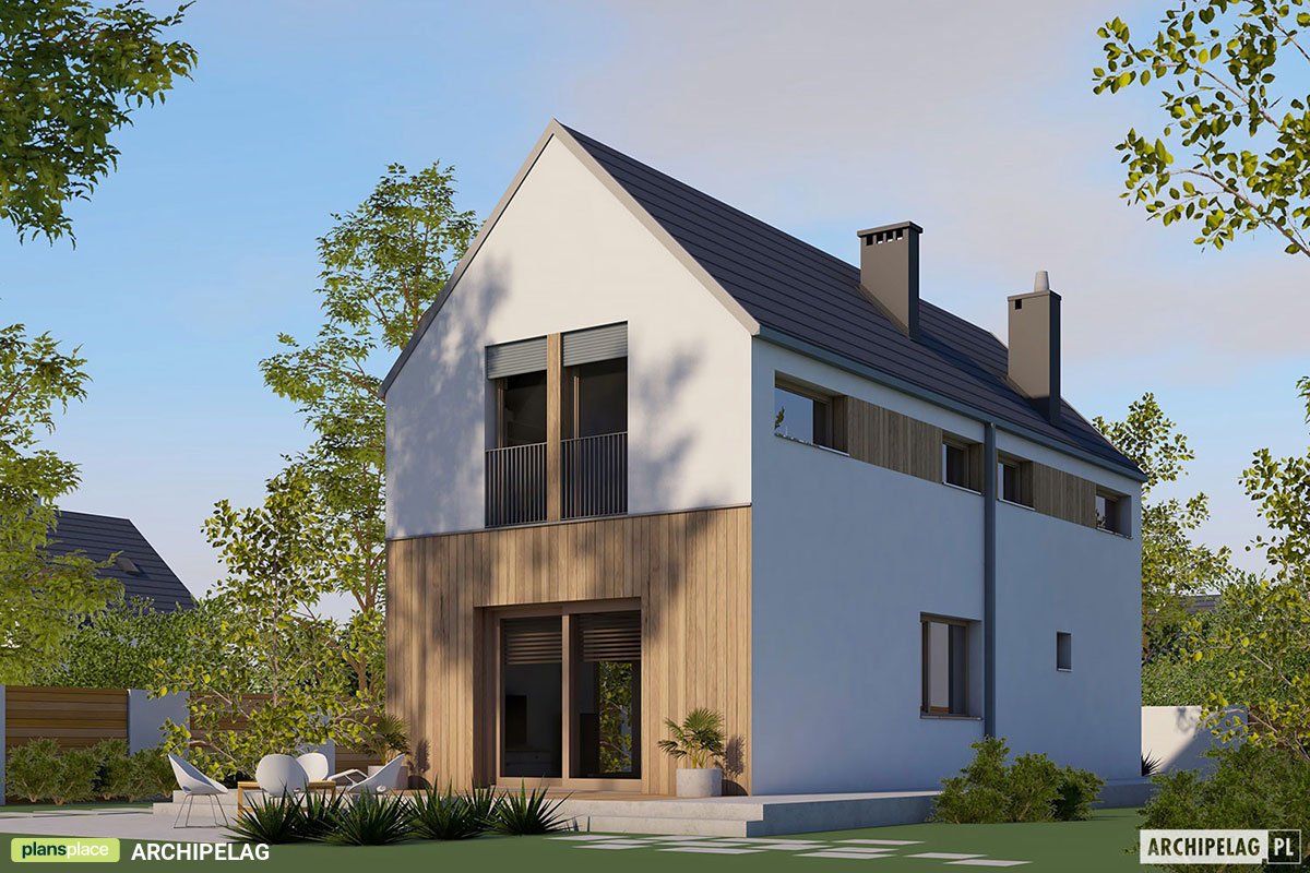 1000 Sq Ft Narrow Lot House with 3 Beds and Open Floor Plan