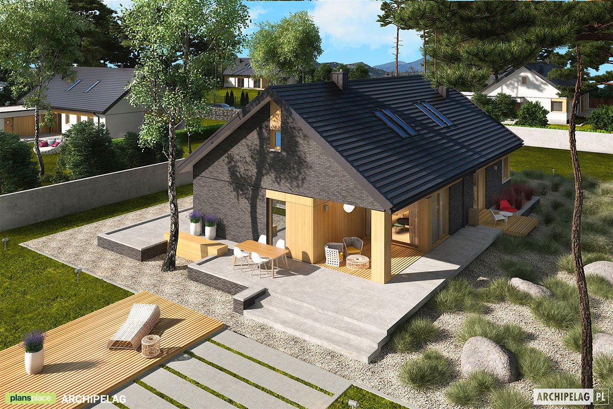 3-Bed, 1500 Sq Ft European Floor Plan with Garage and Loft