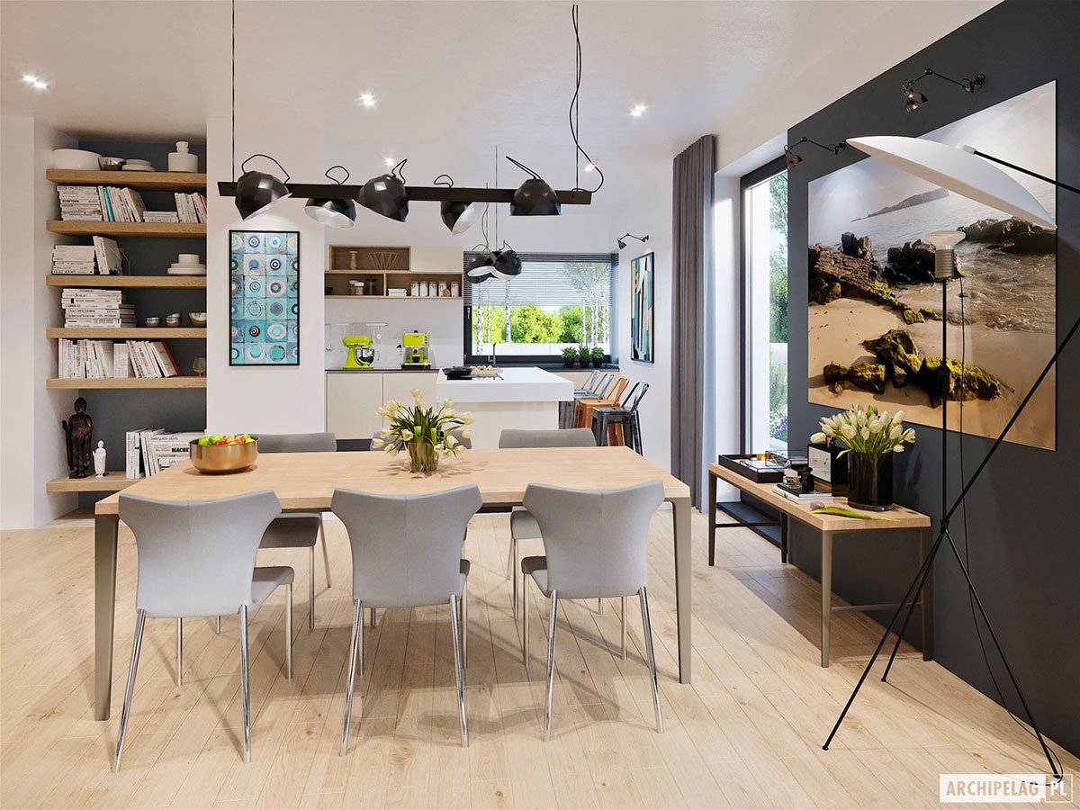 2600 Sq Ft 2-Story House Plan with Rooftop Deck above Garage