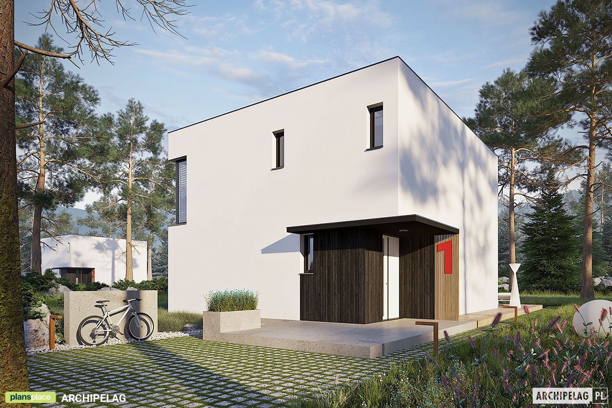 Divstāvu mājas projekts 133 m²: 3 Guļamistabas, 3 Vannasistabas, Atvērta virtuve, bez Garāžas