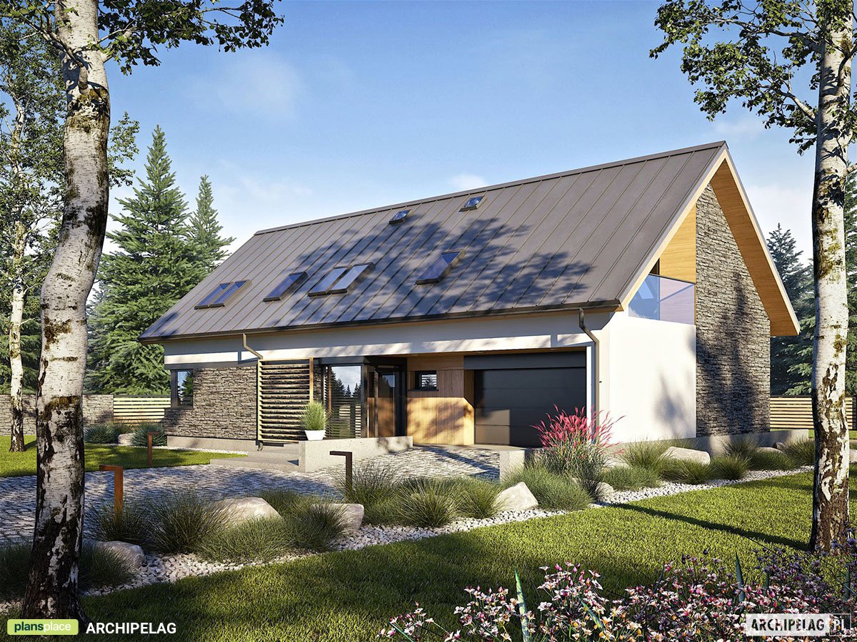 House Plan with Covered Porch and Indoor-Outdoor Fireplace