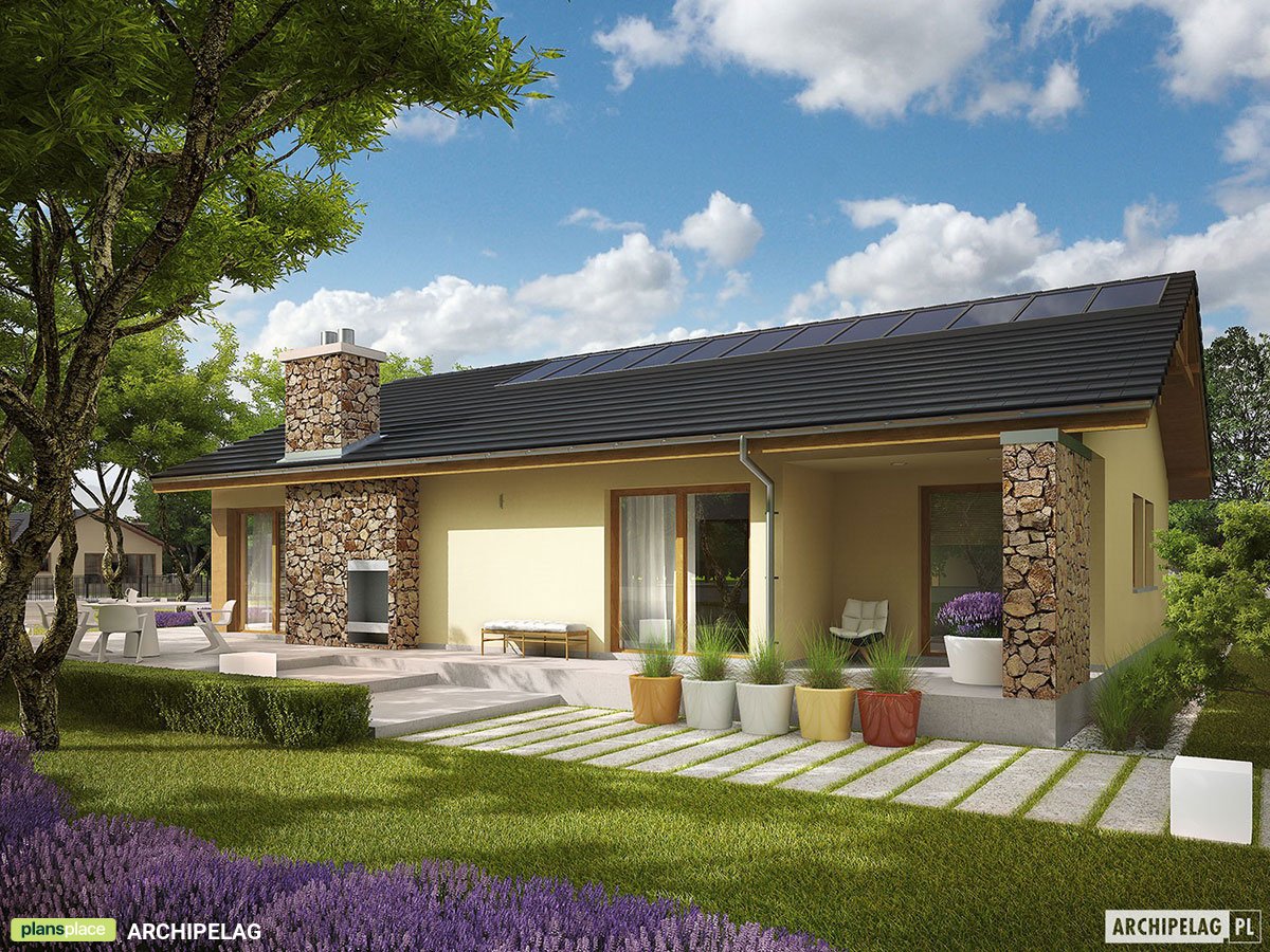 Vienstāva mājas projekts 169 m²: 3 Guļamistabas, 2 Vannasistabas, Garāža