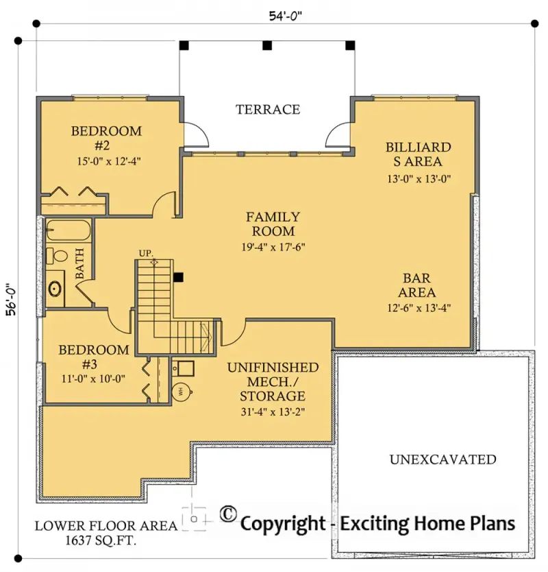 Pagrabs 6 – Vienstāva mājas projekts 348 m², 3 Guļamistabas — 41307R