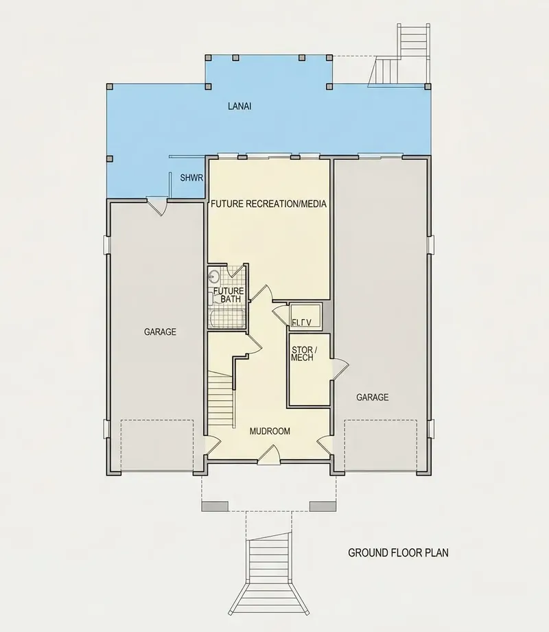 Pagrabs 24 – Trīsstāvu mājas projekts 306 m², 4 Guļamistabas — 47749R