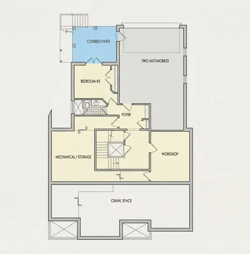 Pagrabs 18 – Divstāvu mājas projekts 530 m², 5 Guļamistabas — 26217R