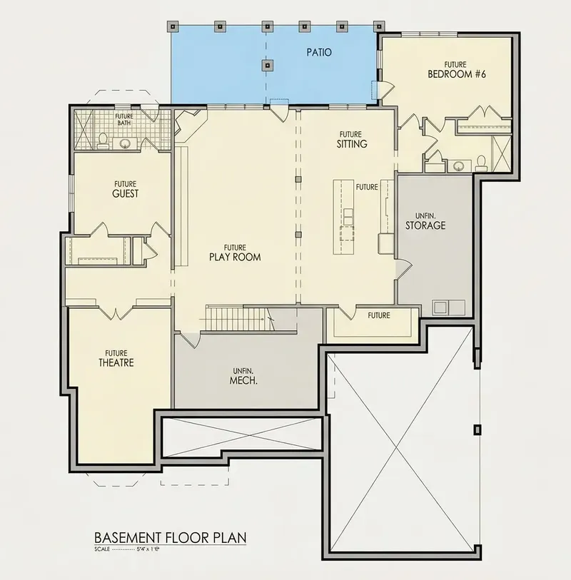 Pagrabs 8 – Mājas projekts ar mansardu 698 m², 6 Guļamistabas — 84878R