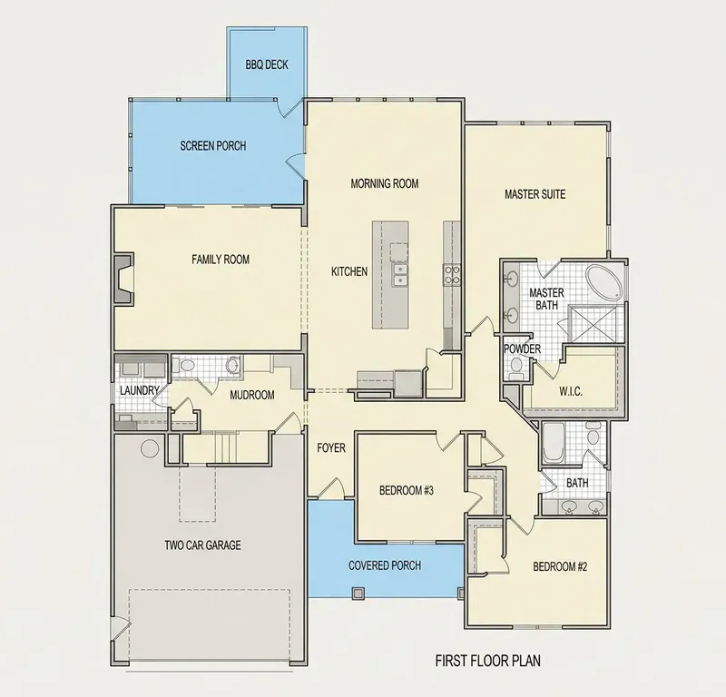 1. stāvs 6 – Vienstāva mājas projekts 275 m², 3 Guļamistabas — 78616R